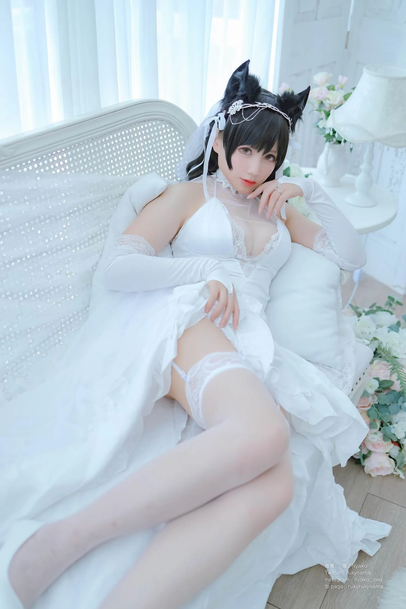 Nyako喵子 – NO.38 爱宕婚纱 [62P]插图2